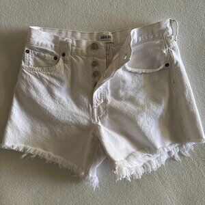 Agolde Parker Long White Short